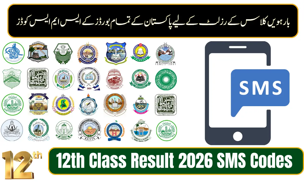 12th Class Result 2026 SMS Codes for All Educational Boards