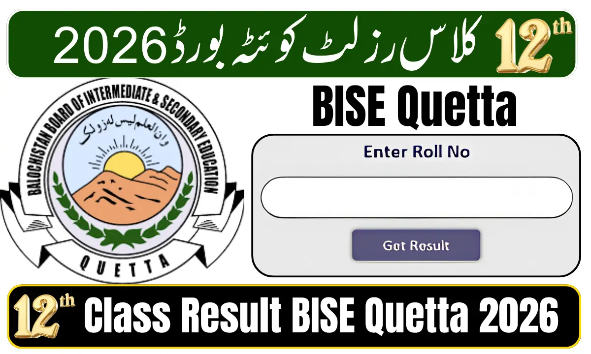 12th Class Result BISE Quetta