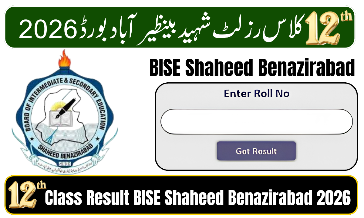 12th Class Result BISE Shaheed Benazirabad