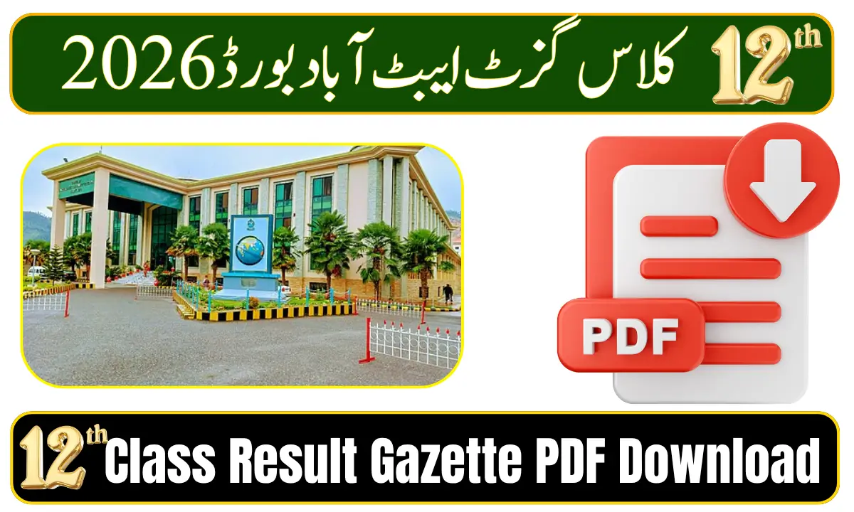 BISE Abbottabad 12th Class Result Gazette 2026 PDF Download