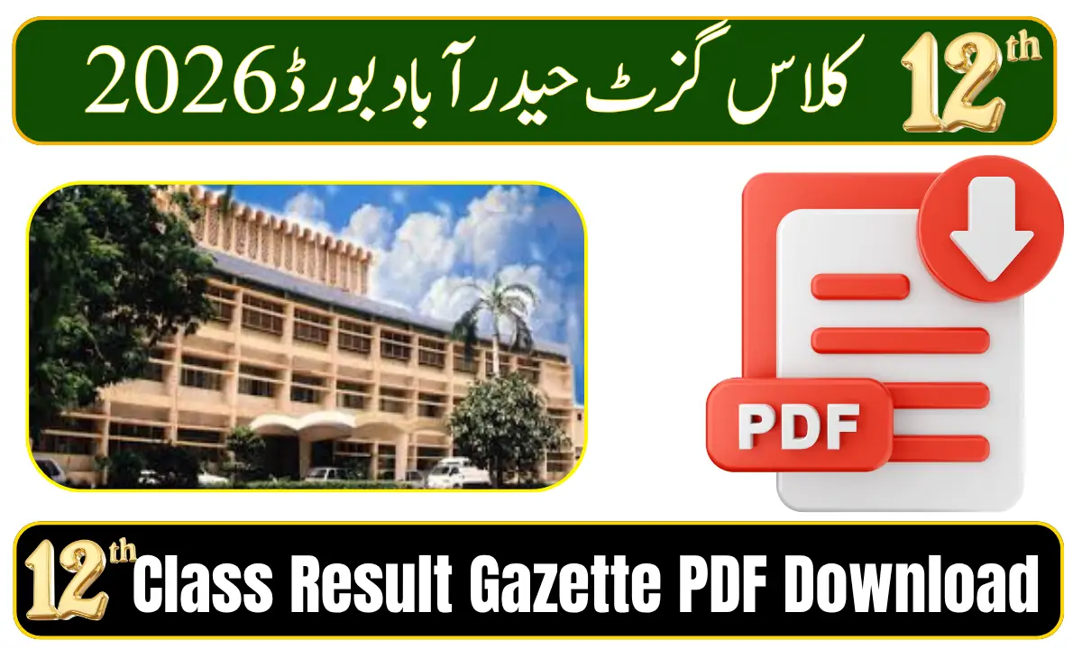 BISE Hyderabad 12th Class Result Gazette