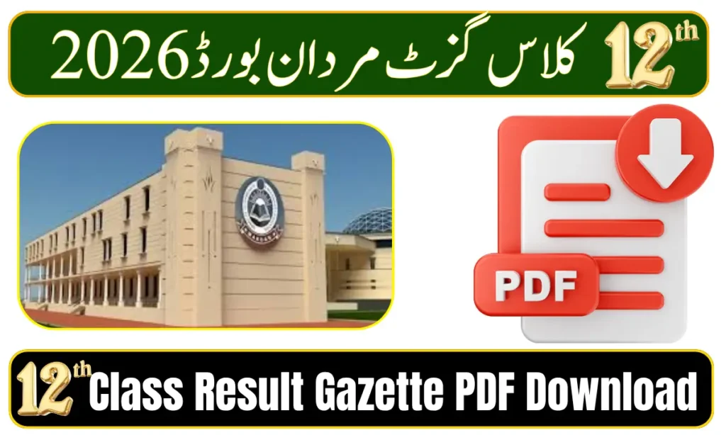 BISE Mardan 12th Class Result Gazette