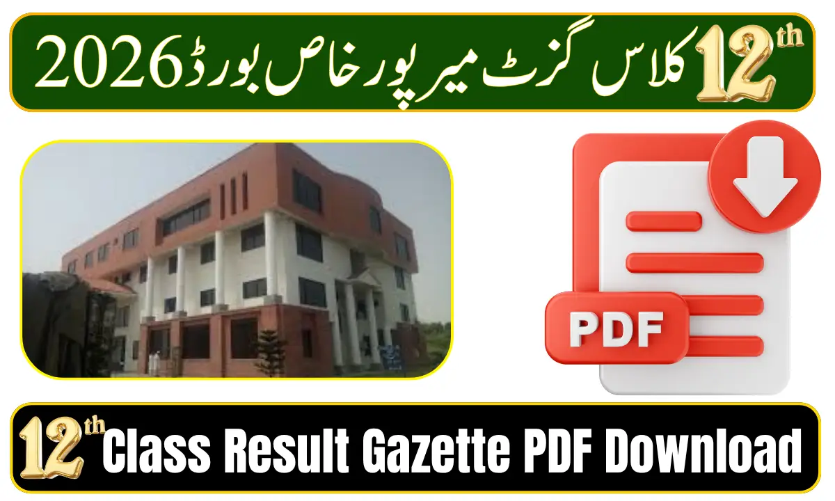 BISE Mirpur Khas 12th Class Result Gazette