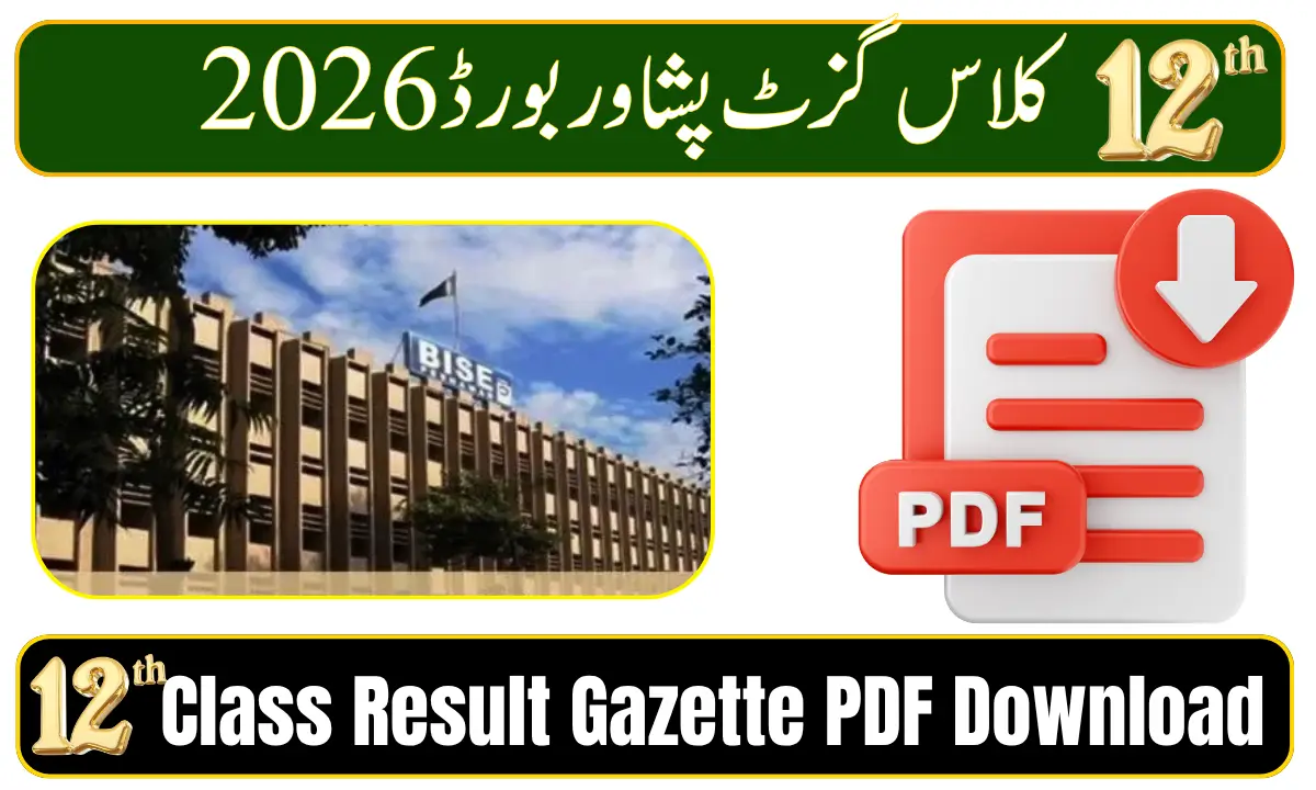 BISE Peshawar 12th Class Result Gazette 2026 PDF Download