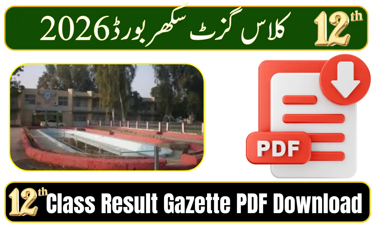 BISE Sukkur 12th Class Result Gazette