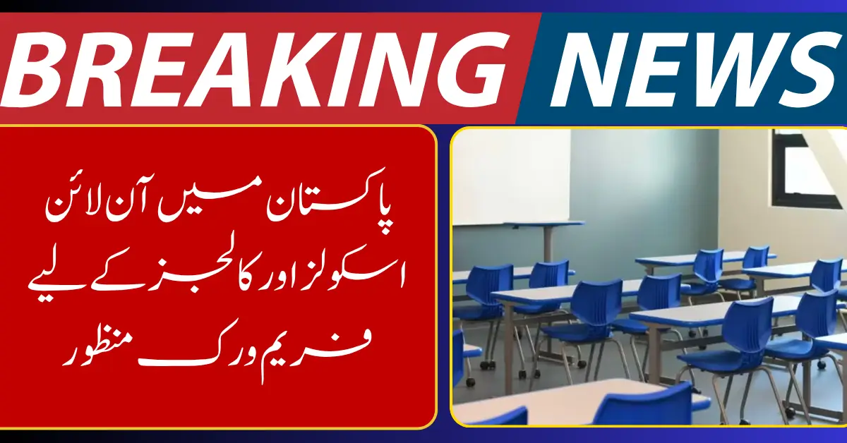 Framework Approved for Online Schools and Colleges Across Pakistan