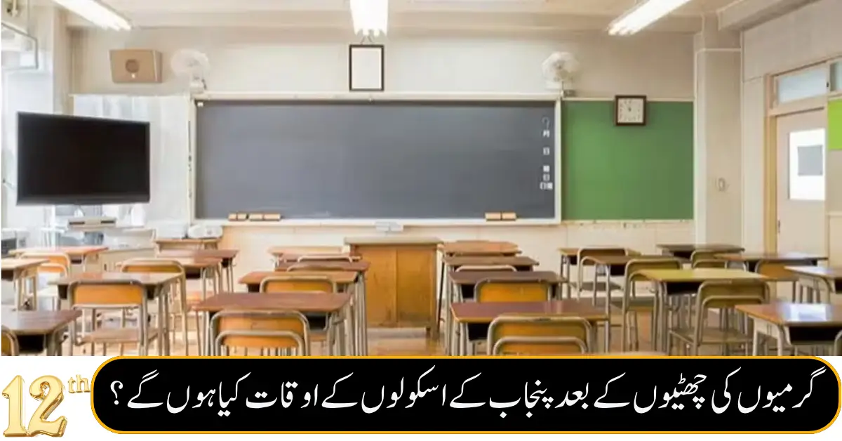 Punjab Schools’ Expected Timings After Summer Vacation
